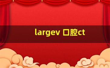 largev 口腔ct